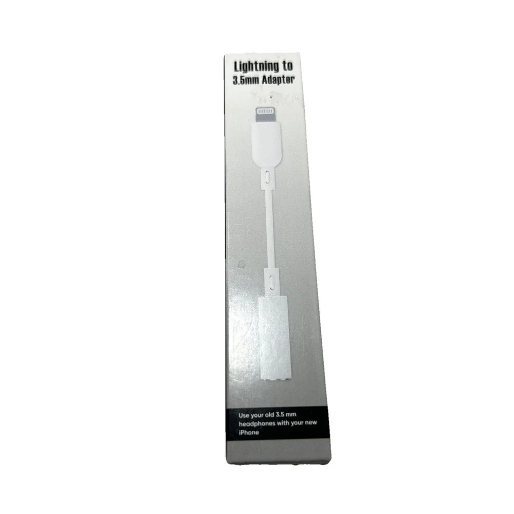 Lightning To 3.5mm Adapter (Use Your Old 3.5mm Headphones With Your New iPhone)
